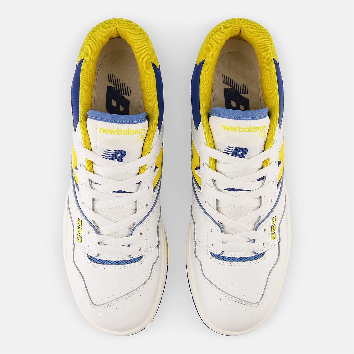 New Balance 550 White Blue Yellow Bb550ncg 3