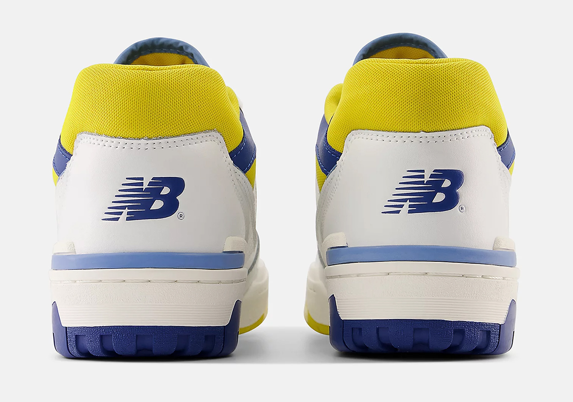 New Balance Baskets 574 Homme White Blue Yellow Bb550ncg 6