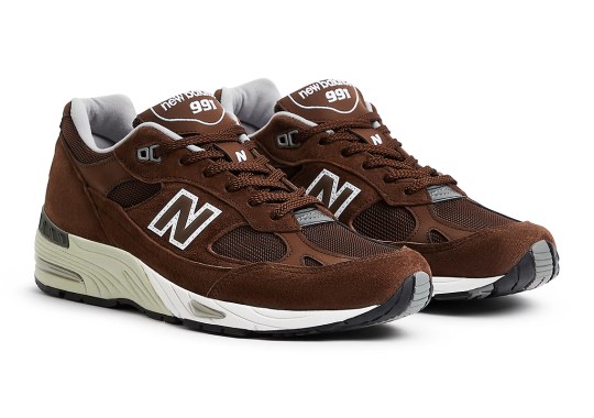 The New Balance 991 Made In UK Brews Up A Mocha Brown Suede Colorway