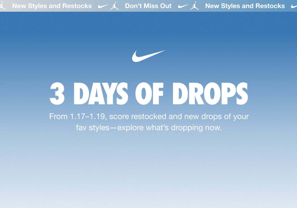 Nike's "3 Days Drops" Dunk Restocks |