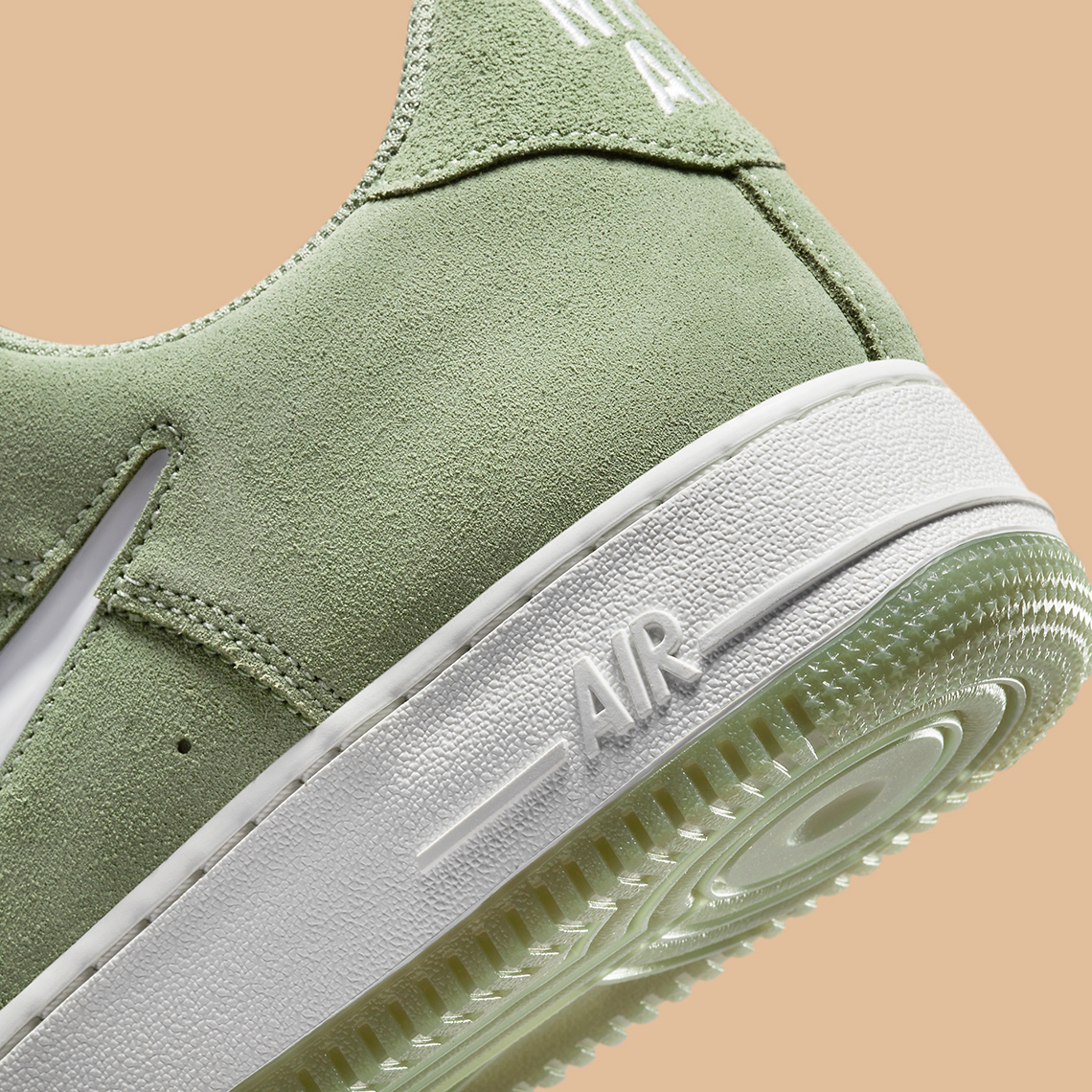 Nike air force green store suede