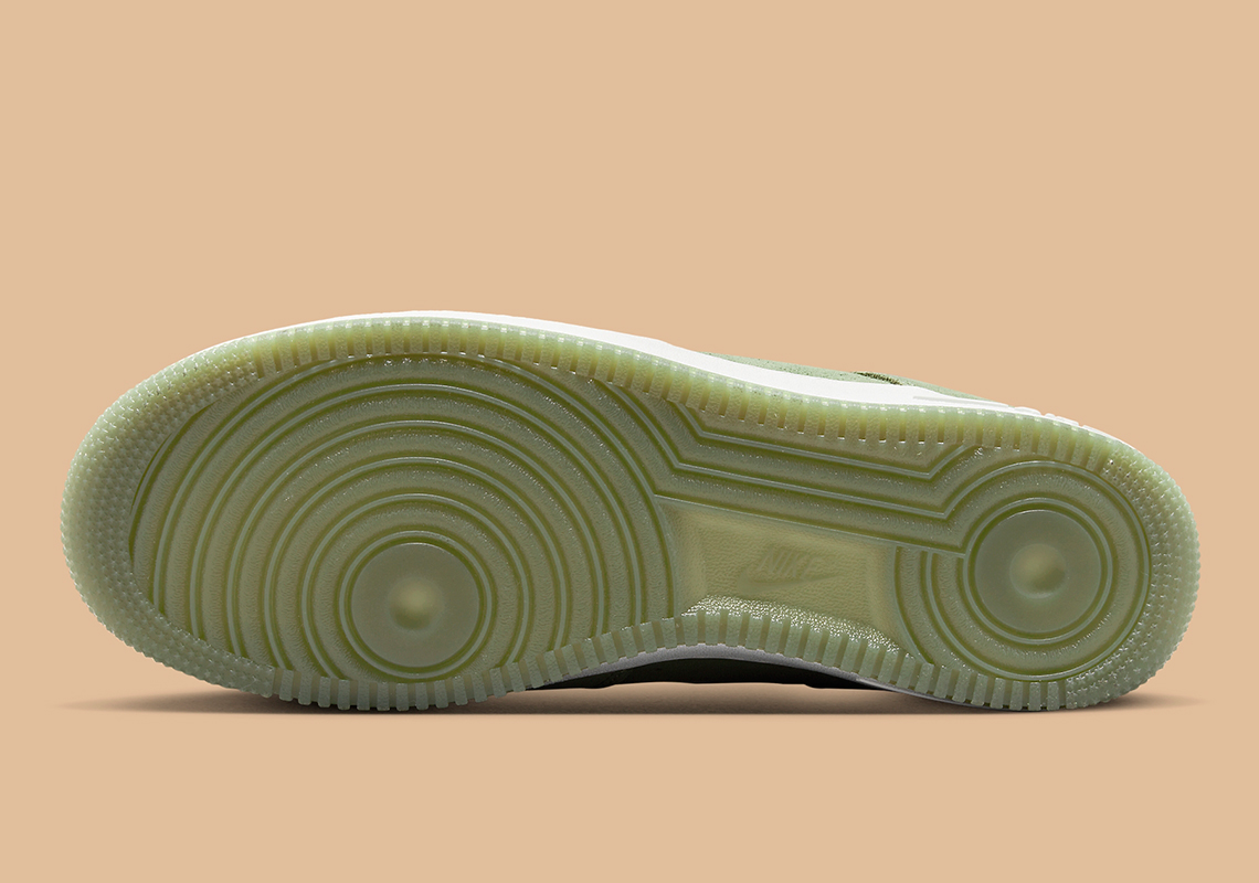 suede green air force ones