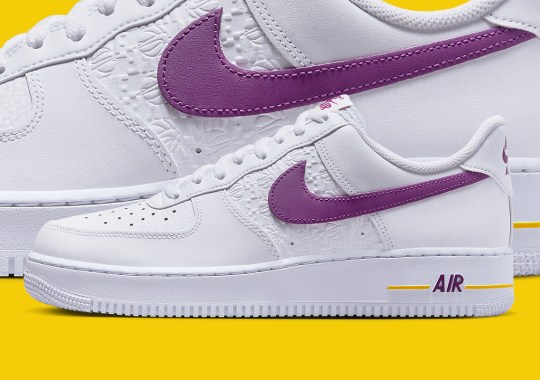 The Nike Air Force 1 Low EMB Returns In Lakers Colors