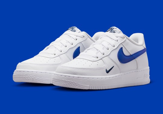 Royal And Navy Dual Across This GS Nike Air Force 1 Low