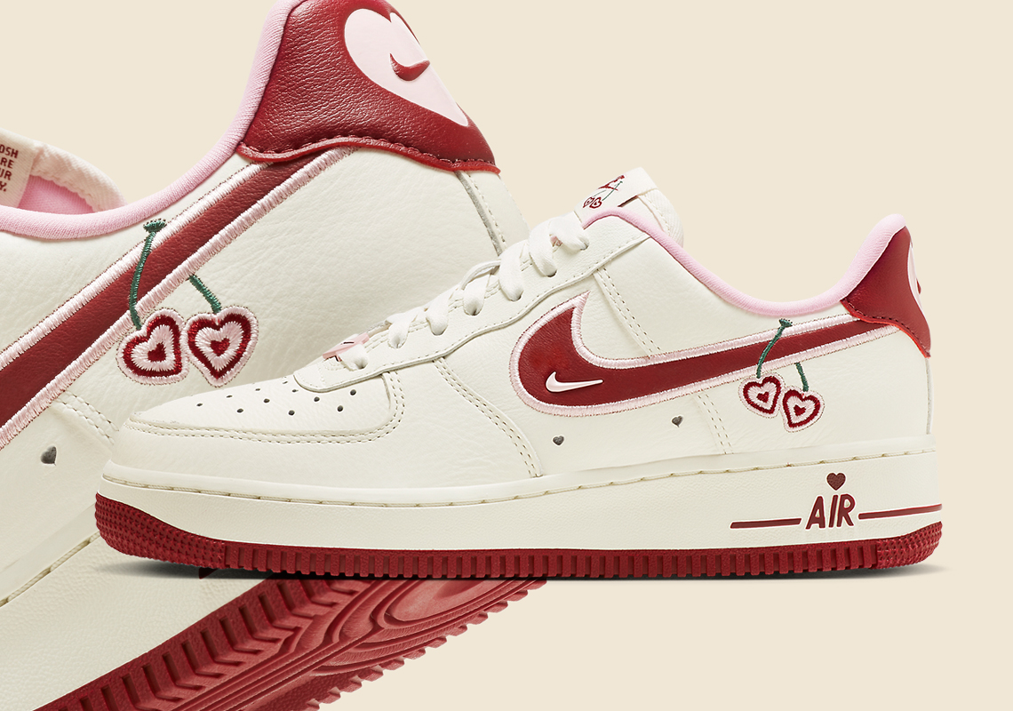 Nike Air Force 1 Low Valentines Day 2023 Heart Cherries