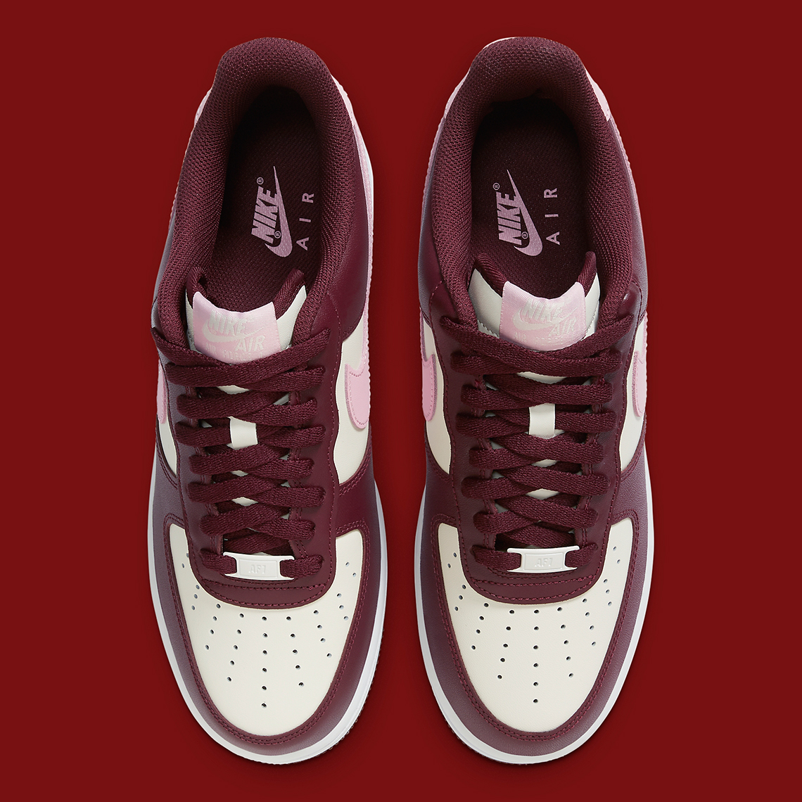 Nike Air Force 1 Low “Valentine's Day” FD9925-161 Sail/Night Maroon-Pink -  SoleSnk