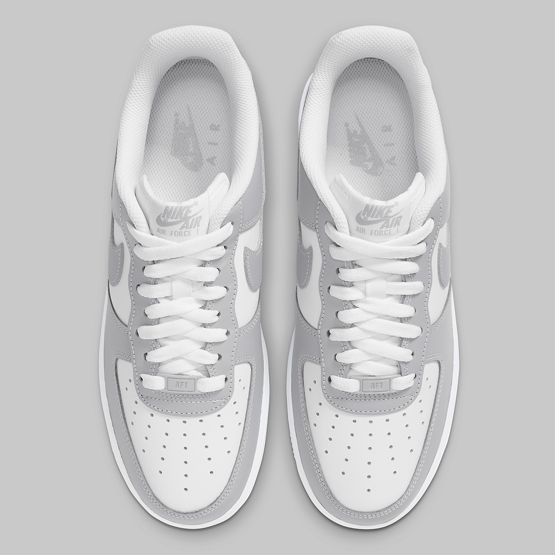 Nike Nike Grå träningsoverall med heltäckande logotyptryck White Grey Fd9763 101 4