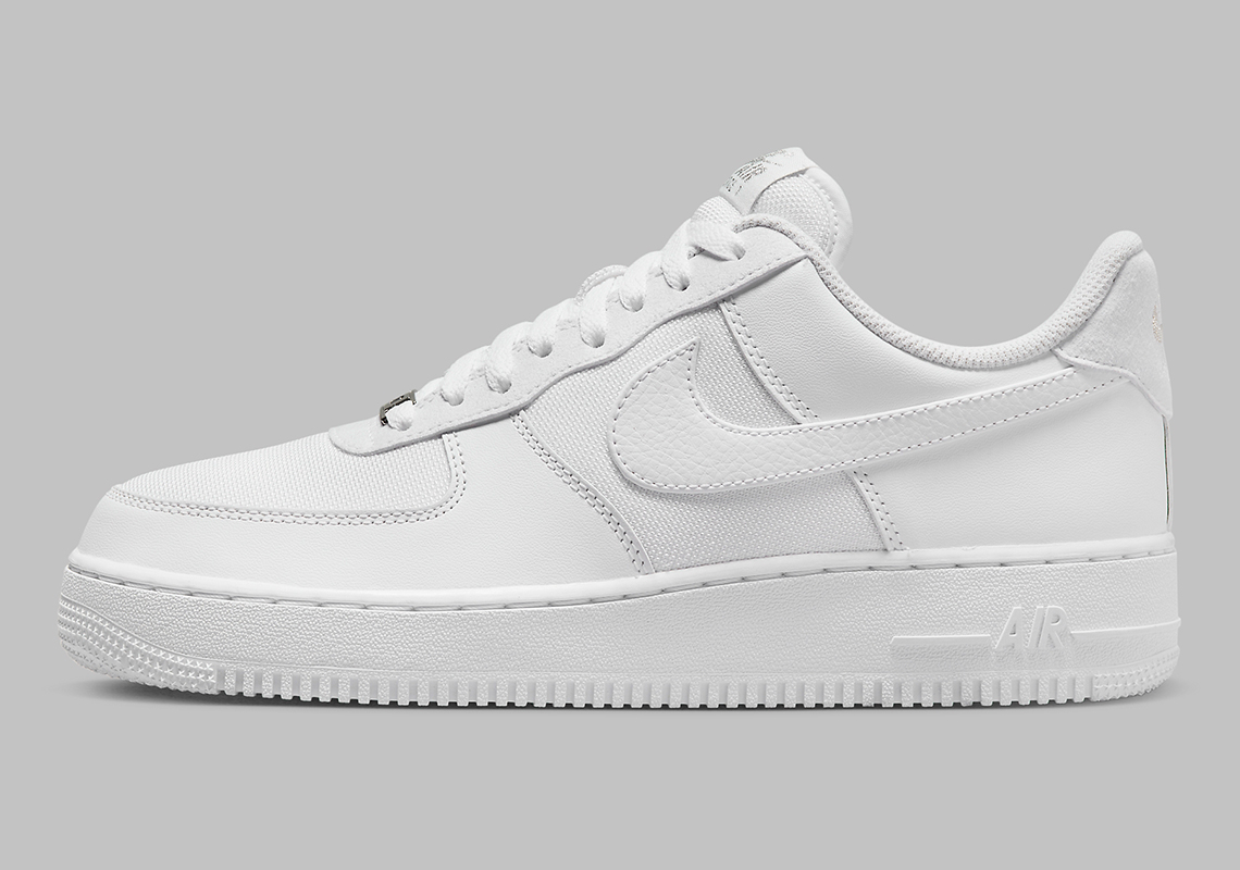Canvas And Leather Coordinate For A Clad-White Air Force 1 Low