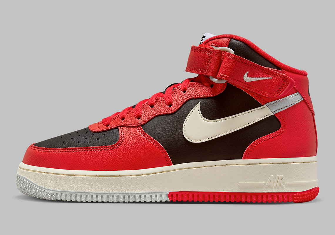 Nike air force 1 07 hot sale mid red