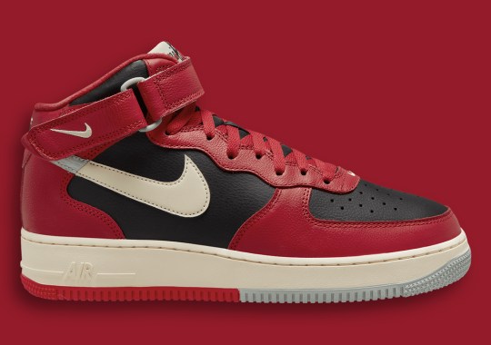 A Split “Bred” Makeover Covers This Nike Air Force 1 Mid