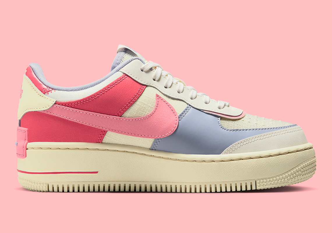 Nike Air Force 1 Low Shadow Regal Pink Coconut Milk University Blue Fusion Red (Women's)