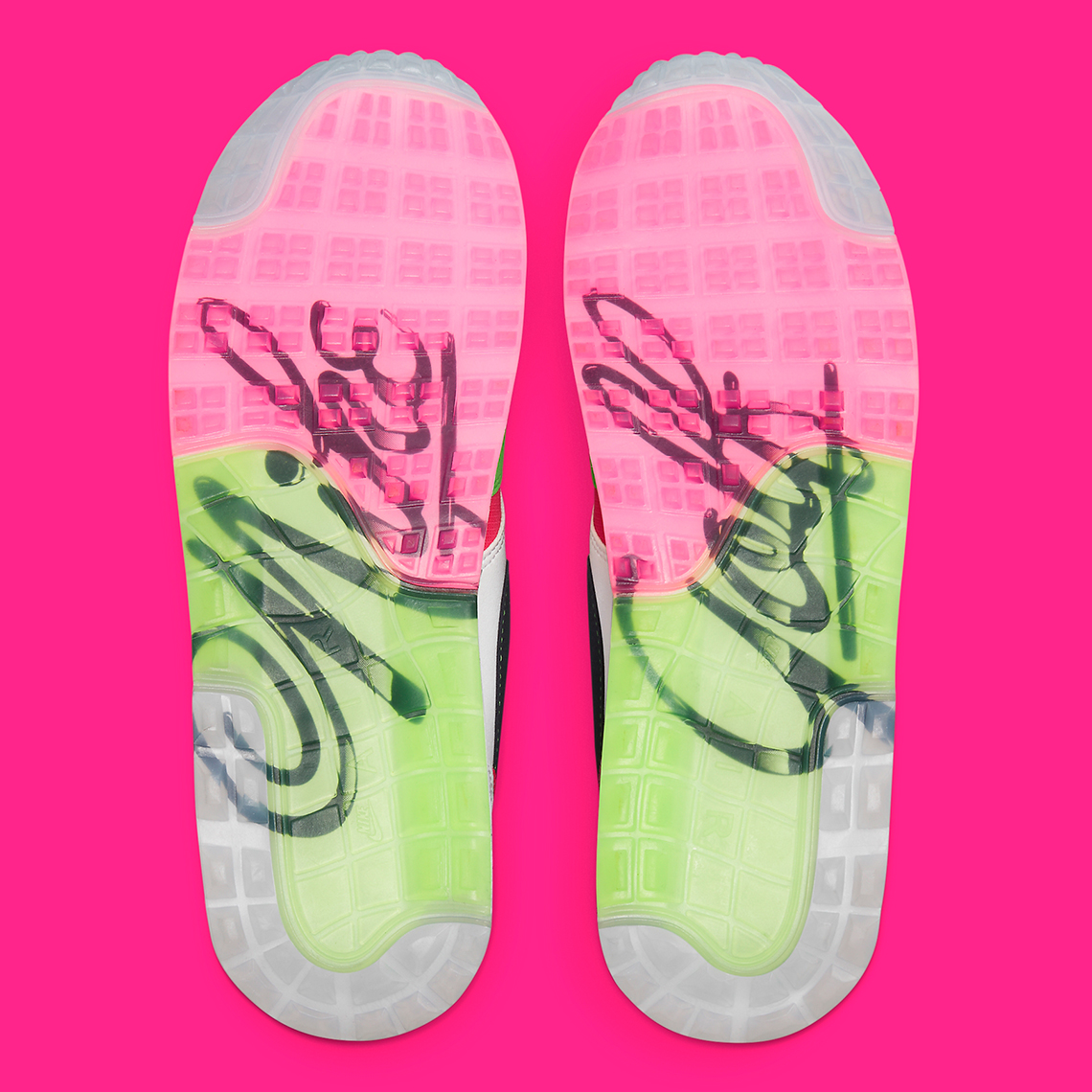 Nike nike air max foamdome boot for sale Airbrush Green Pink 1