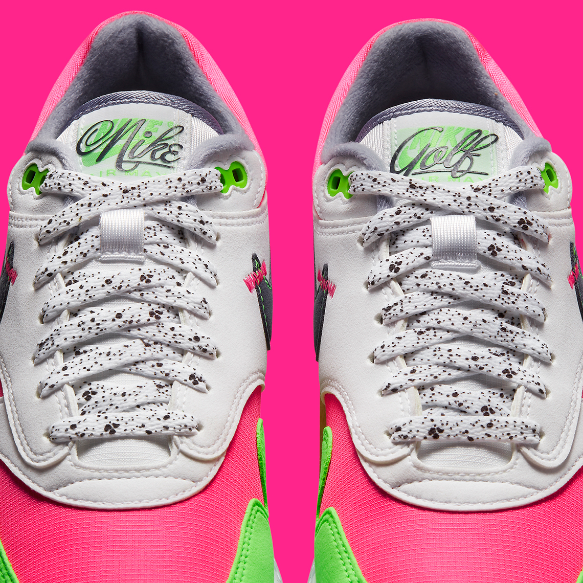 Nike Air Max 1 Golf Airbrush Green Pink 5