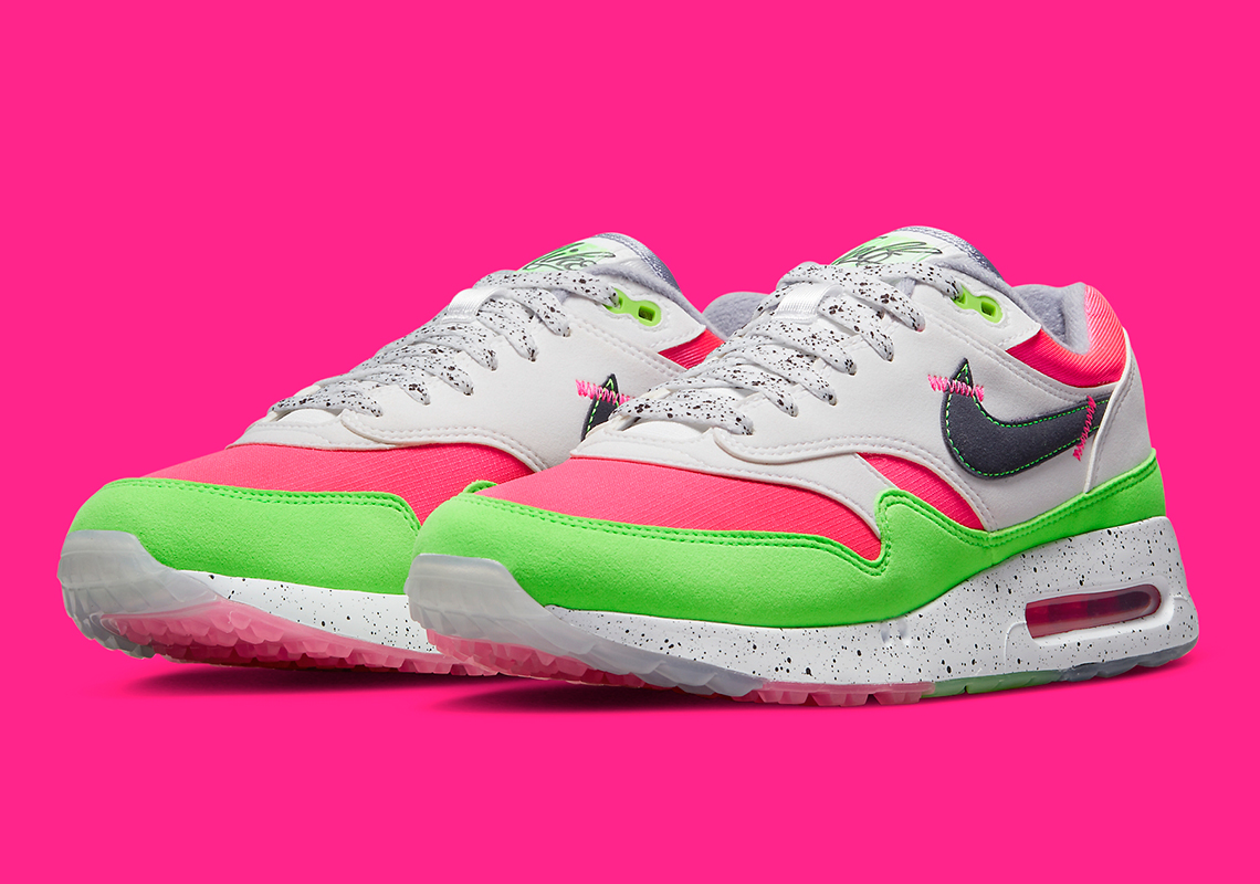 Nike Air Max 1 Golf Neon Pink DX8436 103 SneakerNews