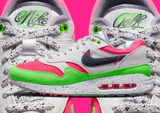 Nike Airbrushes Script-Style Branding Onto The Air Max 1 Golf