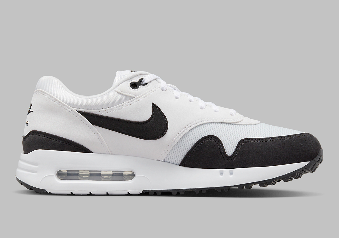 nike air max 1 golf white gum black swoosh