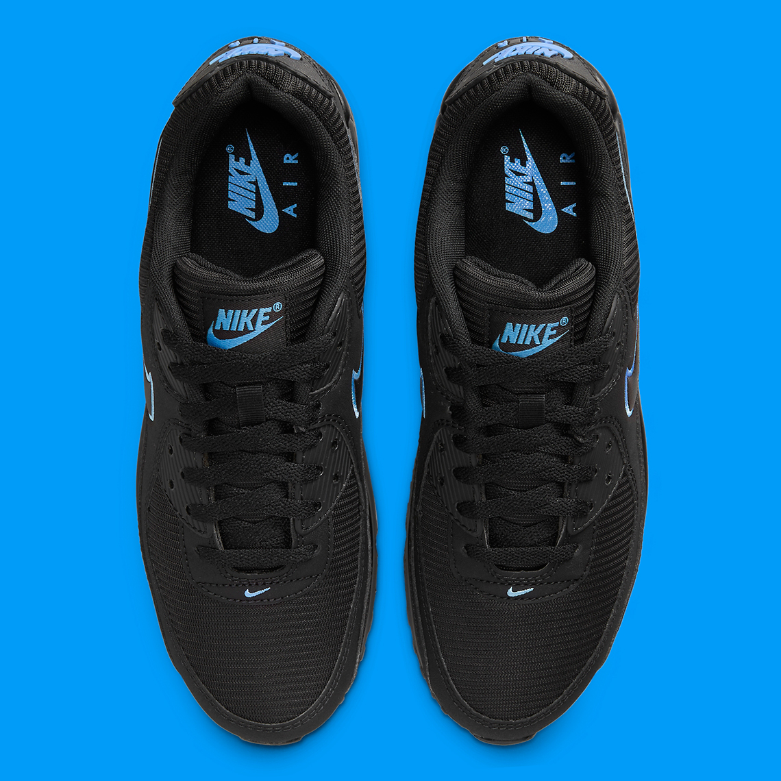 nike air max pro 90 black university blue FJ4218 001 4