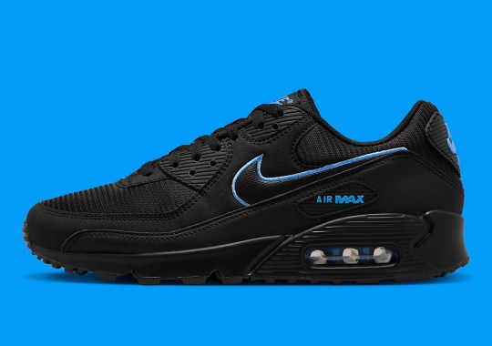 "Black/University Blue" Takes Over The Latest Nike Air Max 90