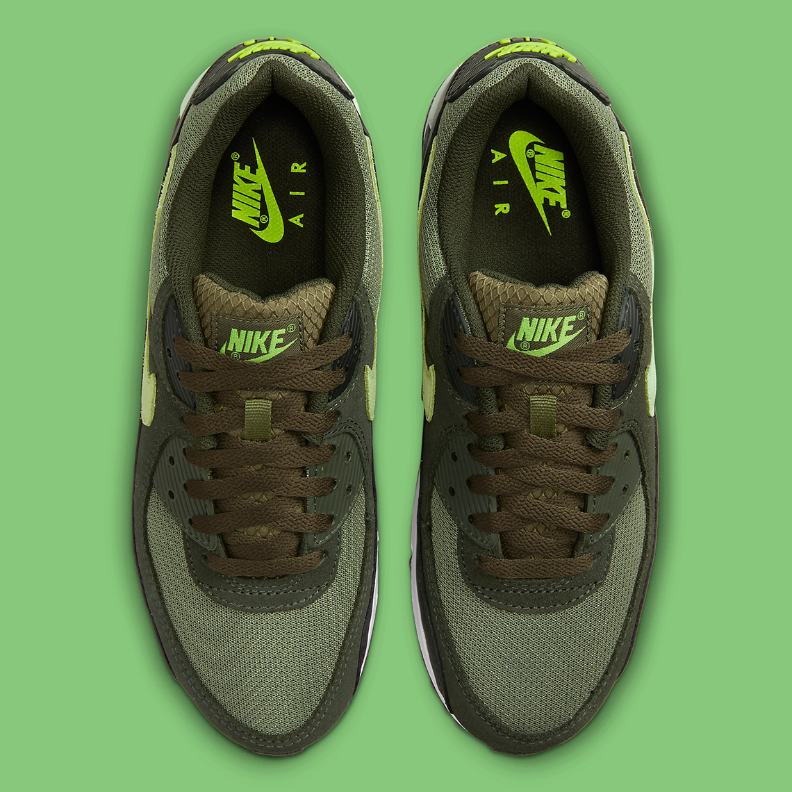 Tenis Casual Nike Air Max 90 Medium Olive Sequoia de Hombre