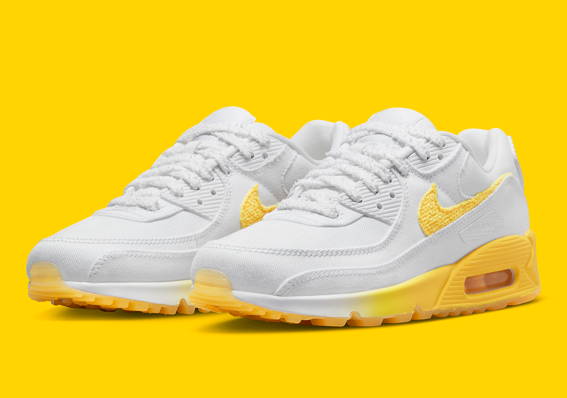 white yellow air max 90