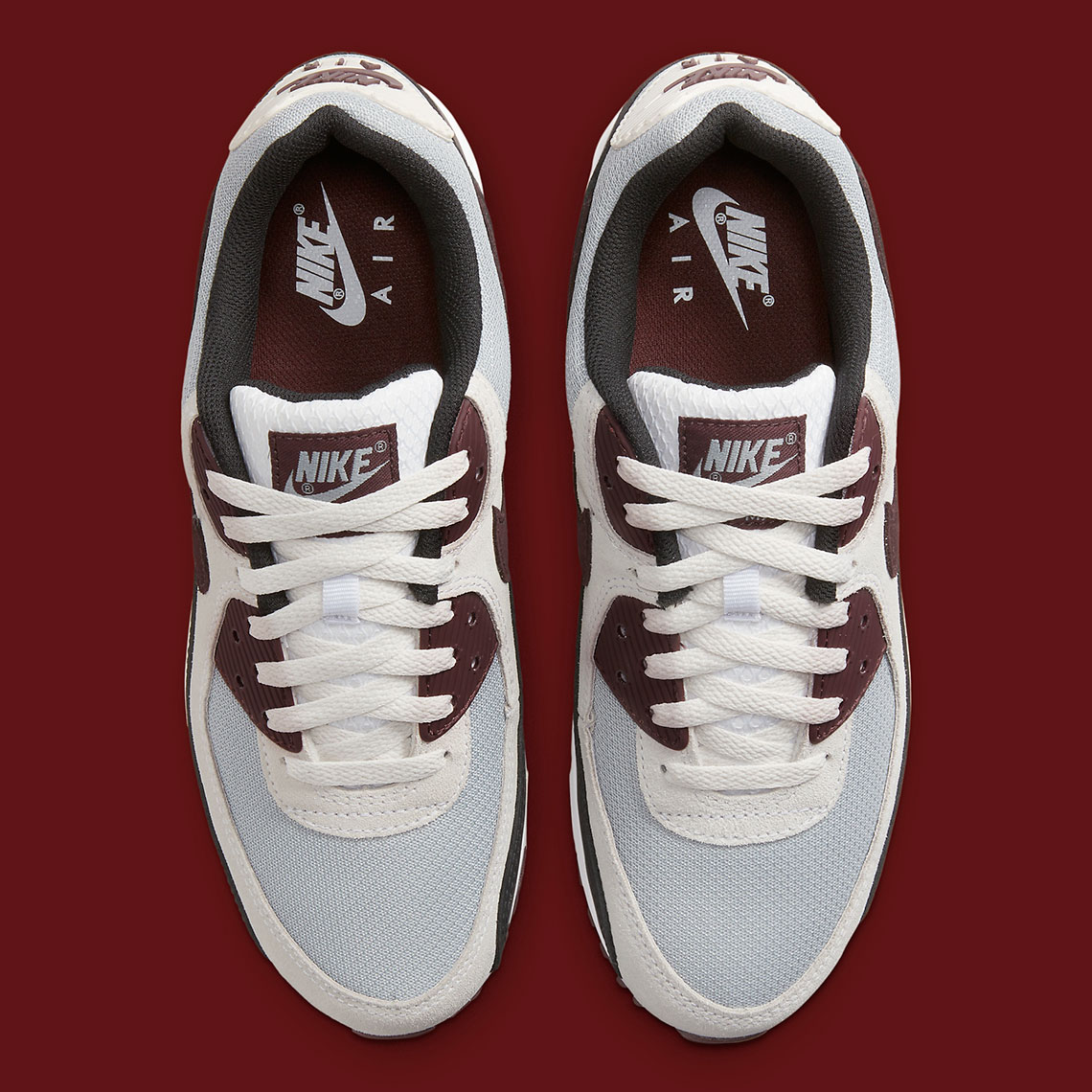 Nike Air Max 90 Appears In “Wolf Grey” And “Burgundy Crush” Colors ...