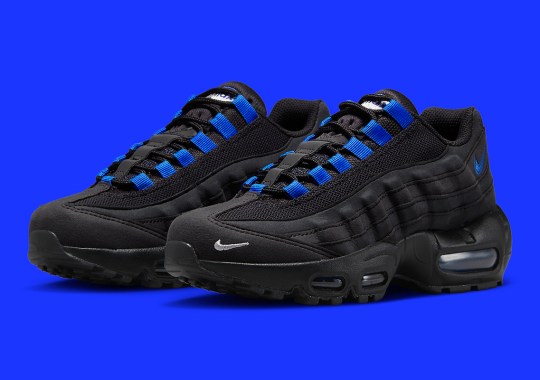 This Murky GS Nike Air Max 95 Receives An Infusion Of “Royal Blue”