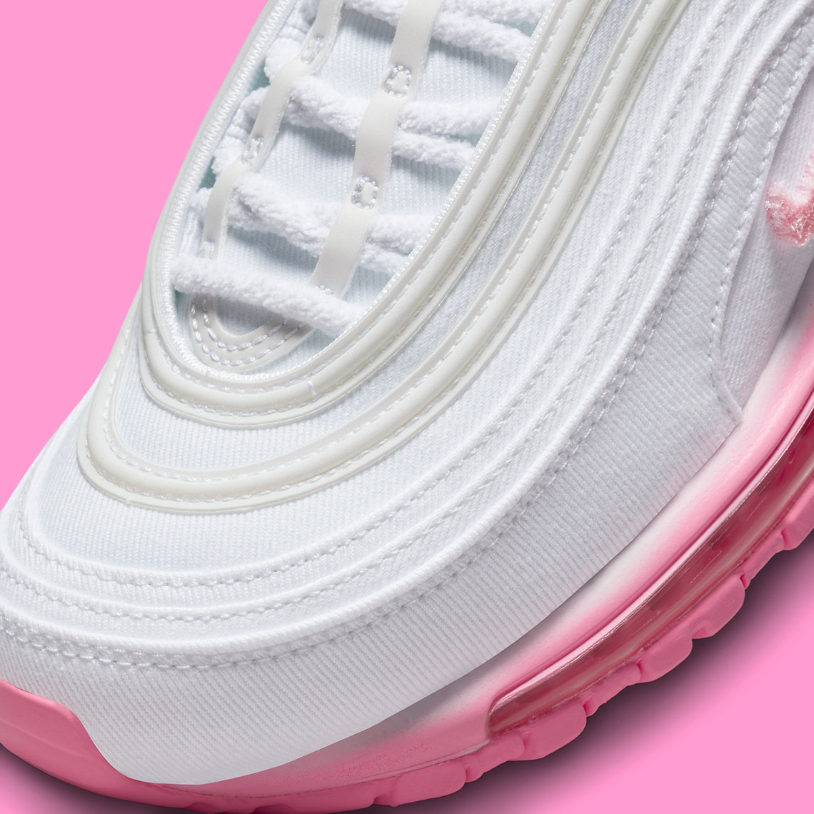 97 air max pink and white