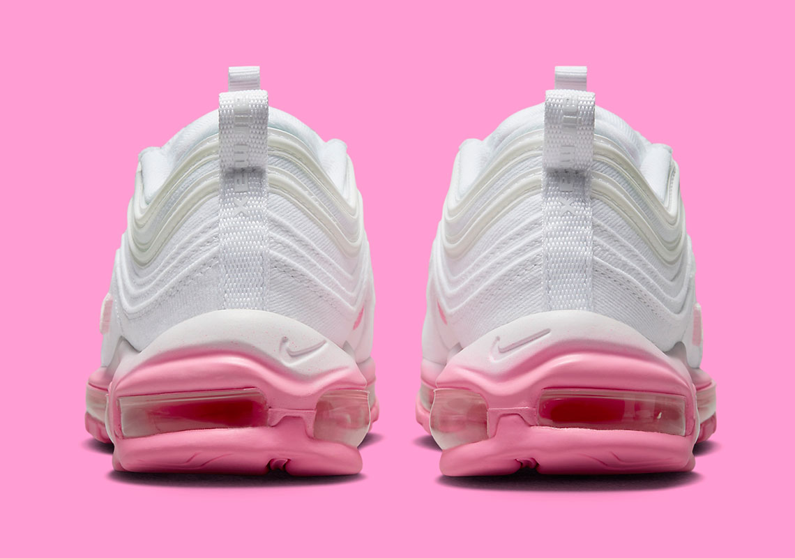 Pink and white shop air max 97s