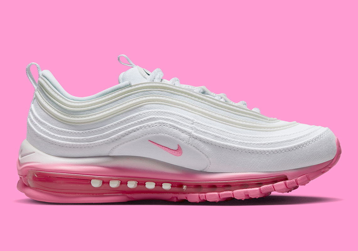 Nike air max 97 outlet womens white and pink