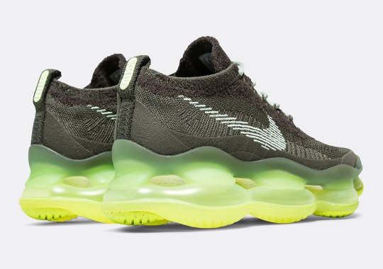The Nike Air Max Scorpion Pairs A Muted “Cargo Khaki” With Vibrant “Volt”