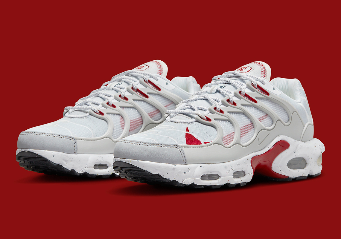 "Pure Platinum" And Red Accents Coat The Nike Air Max Terrascape Plus