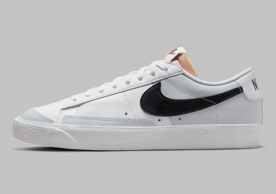 A Simple, Including Versatile White, Grey, And Black Color Scheme Lands On The Nike Blazer Low