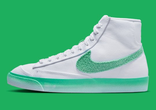 Nike’s “Airbrush” Collection Expands With A White And Green Blazer Mid ’77
