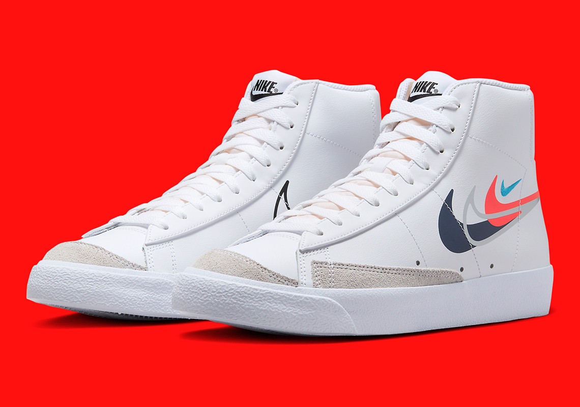 nike blazer mid 77 silver swoosh