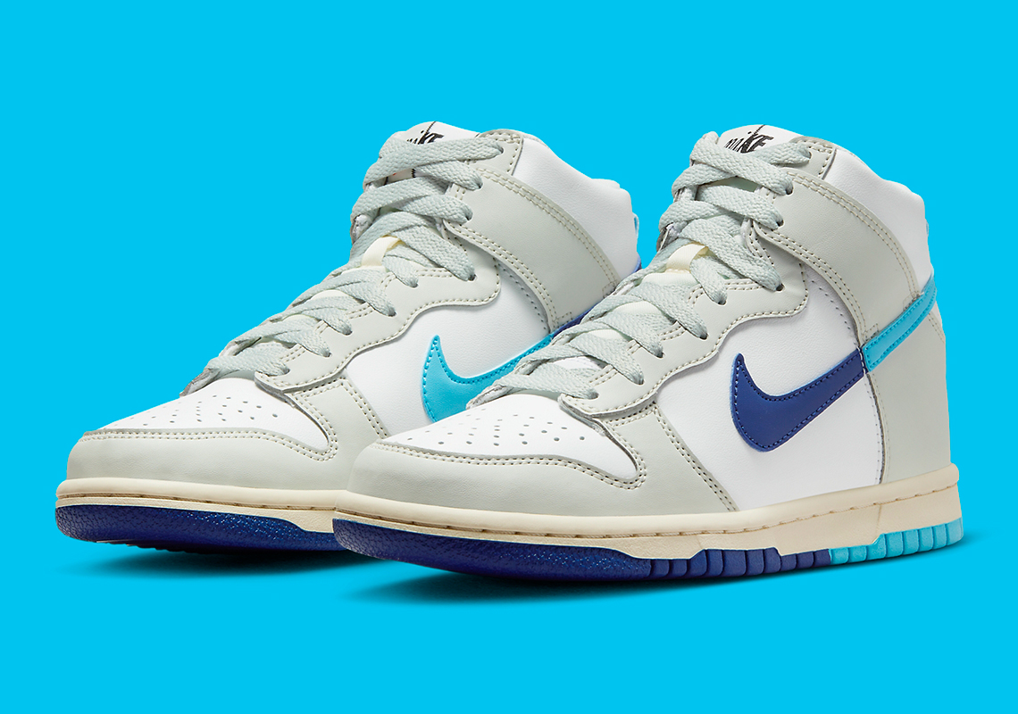 Nike dunk high best sale bleu