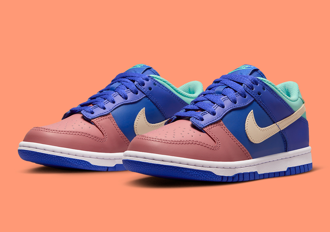 A Familiar "Salmon Toe" Colorblocking Appears On The Nike Dunk Low
