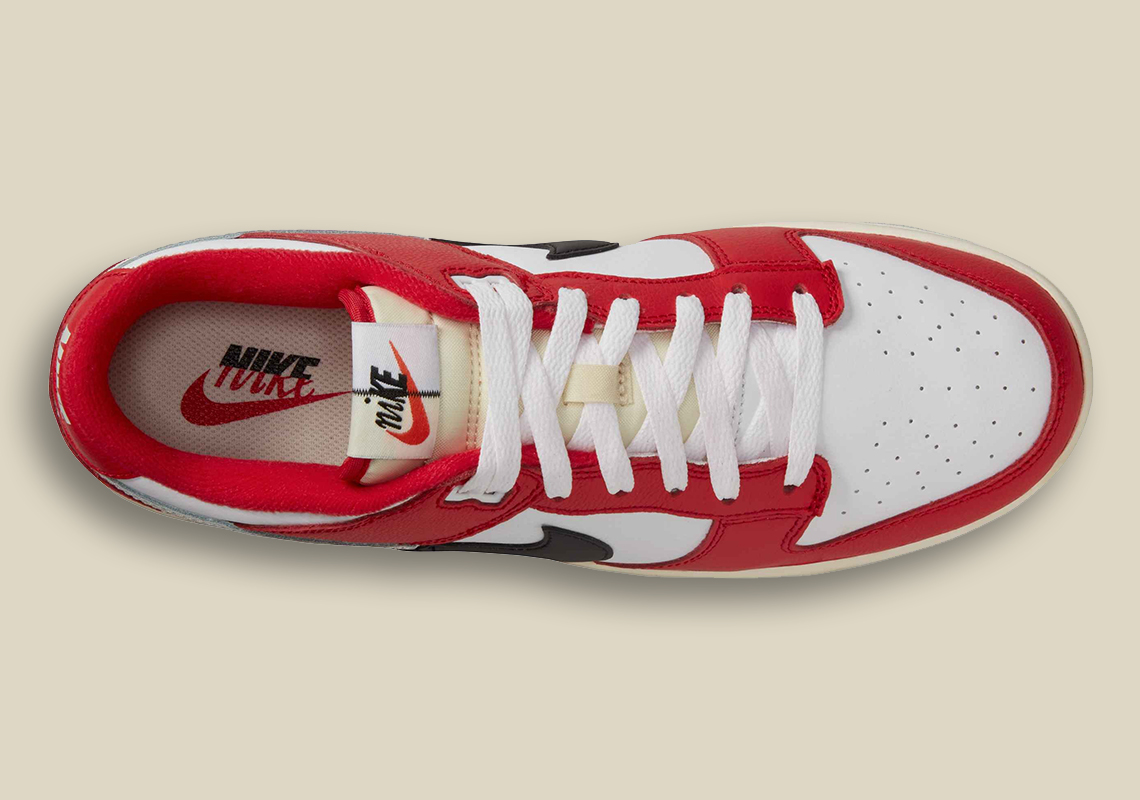 nike dunk low red white black sail dz2536 600 2