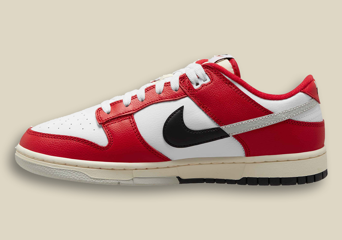 nike dunk low red white black sail dz2536 600 3