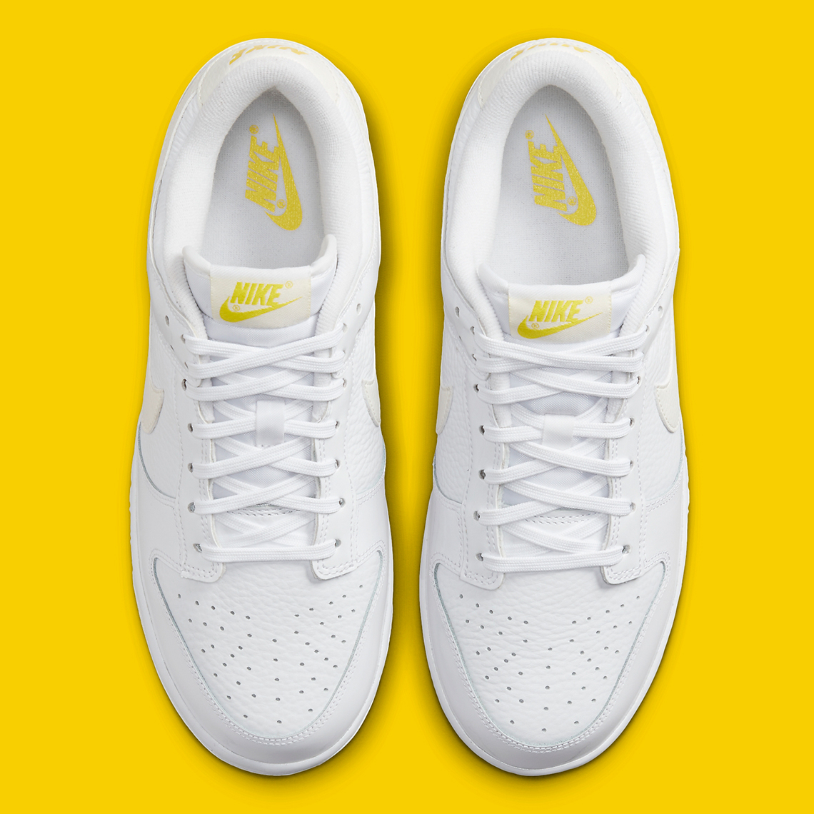 nike dunk low white yellow heart fd0803 100 5