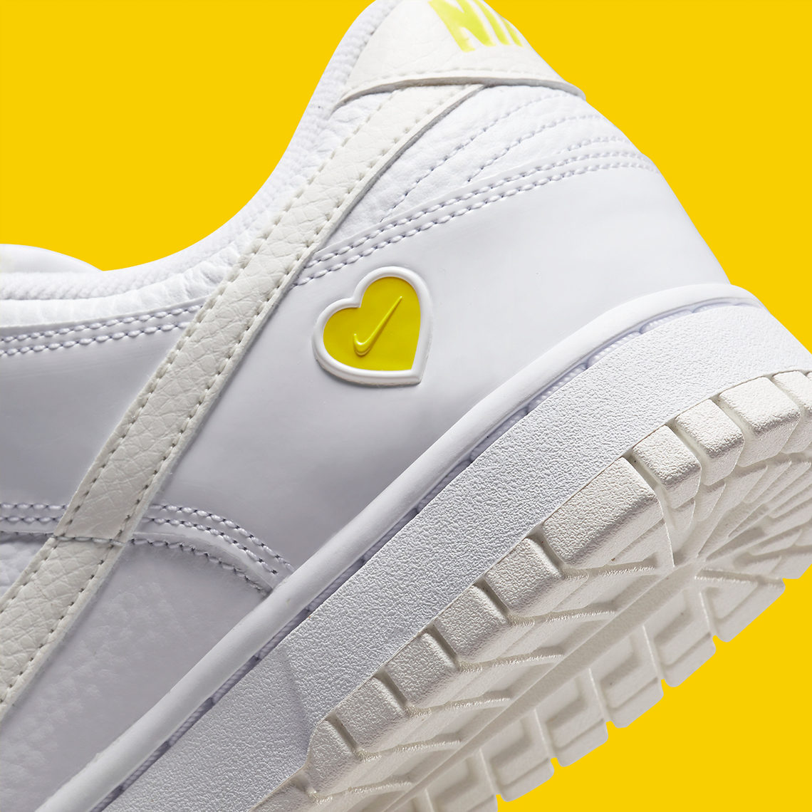 Nike Dunk Low White Yellow Heart FD0803-100 | SneakerNews.com