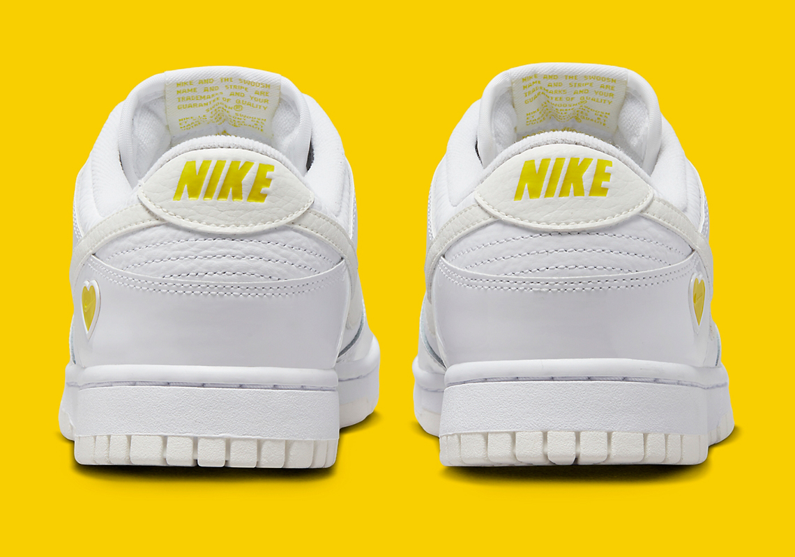 Nike Dunk Low White Yellow Heart FD0803-100