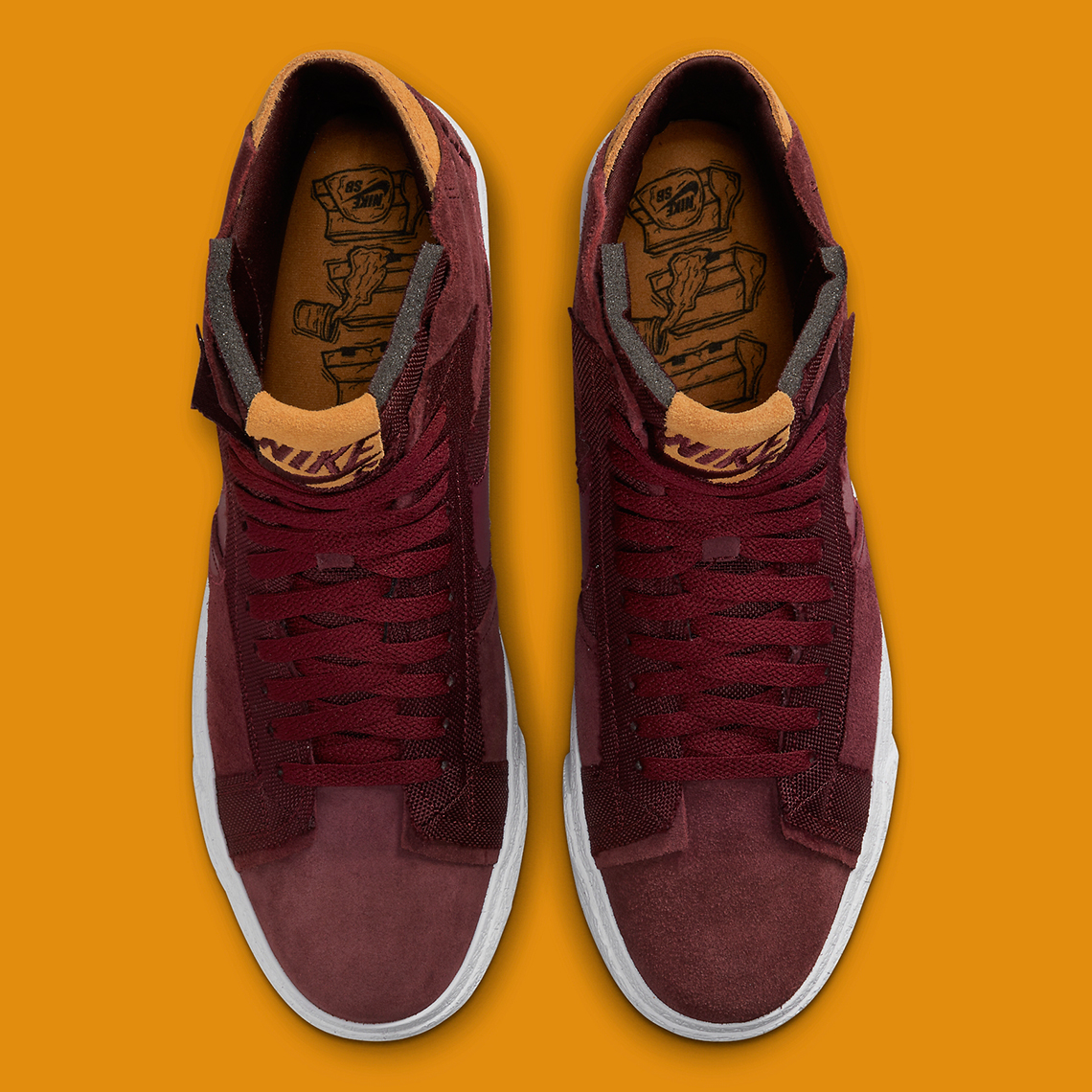 Nike Sb Blazer Mid Maroon Dv7898 600 1