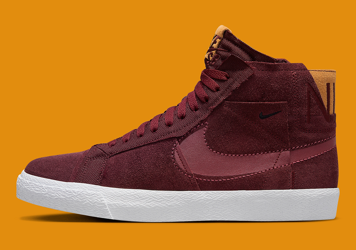 nike sb blazer mid maroon DV7898 600 3