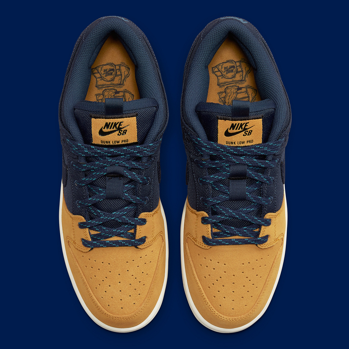 Nike Sneakers Dunk Low Midnight Navy Leather 7803