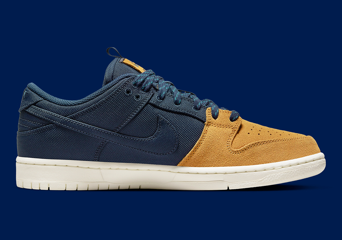 スニーカー型ローカットNikeSBDunkLow DesertOchreandMidnightNavy