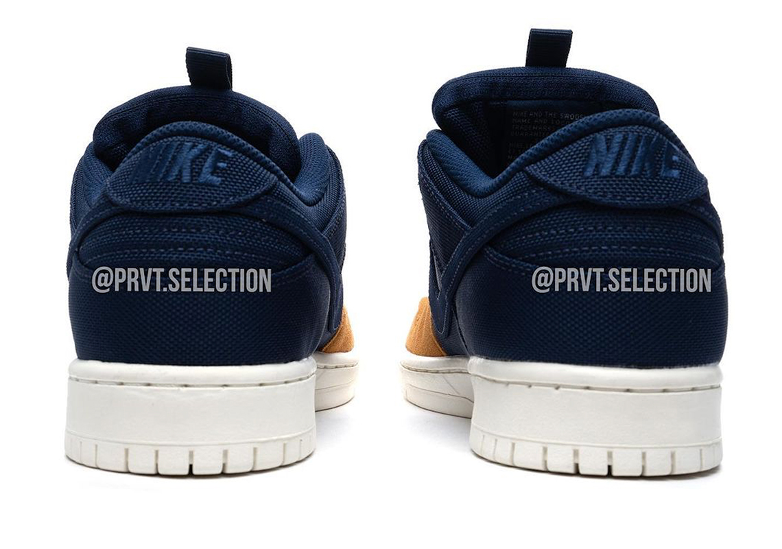 Nike Sb Dunk Low Navy Wheat Toe 5