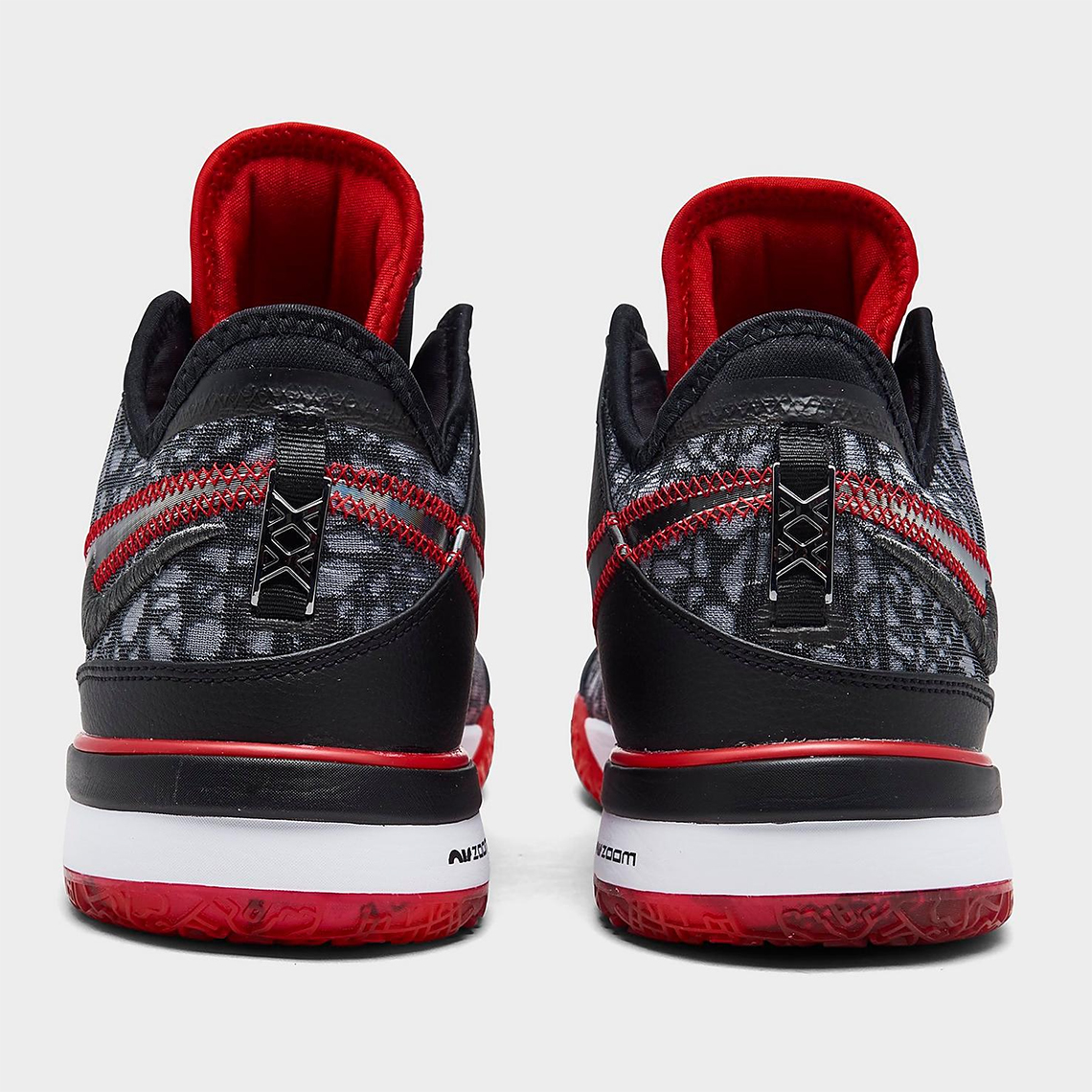 nike zoom lebron nxxt gen black white university red DR8784 001 6