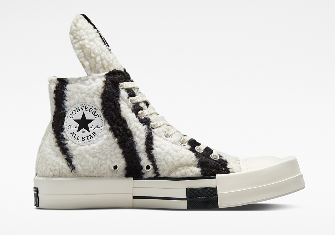 Rick Owens Converse gebroken Chuck 70 Turbodrk Zebra A03943c 1