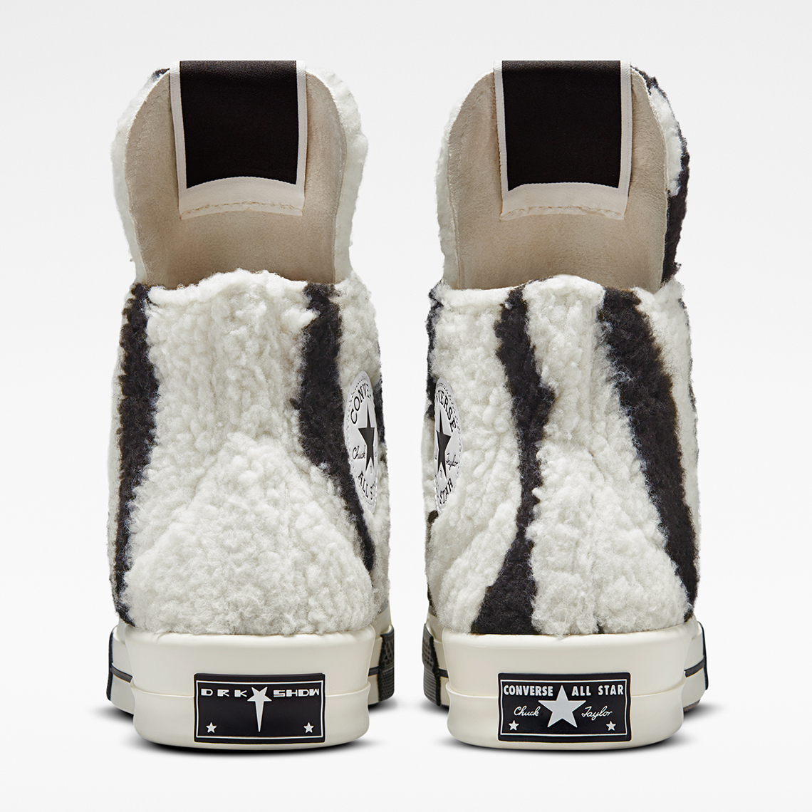 Rick Owens Кеди converse літні кеды Turbodrk Zebra A03943c 6