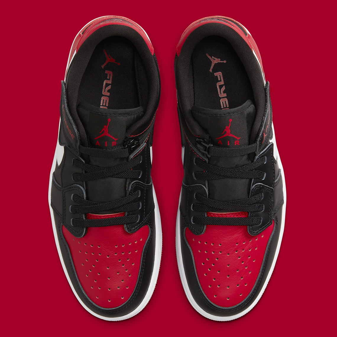 Air Jordan 1 Low FlyEase Black Gym Red DM1206-066 | SneakerNews.com